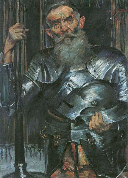 Lovis Corinth Alter Mann in Ritterrustung oil painting image
